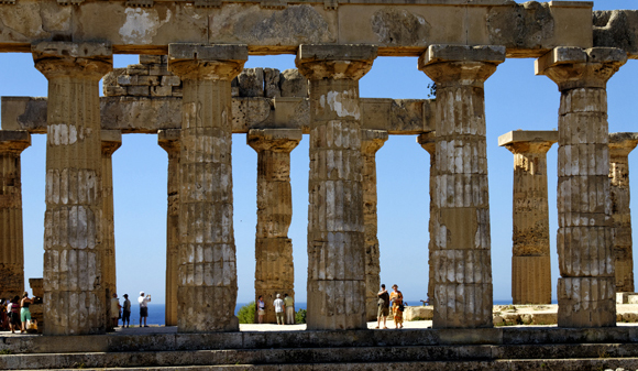 Greek Doric Temple E. Selinunte. Sicily. Italy.